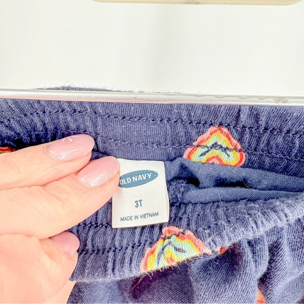 Old Navy girls skort navy with rainbows